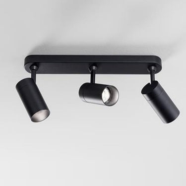 Lampada parete/soffitto ISYLUCE orientabile alluminio nero 380x55x185 3xGU10